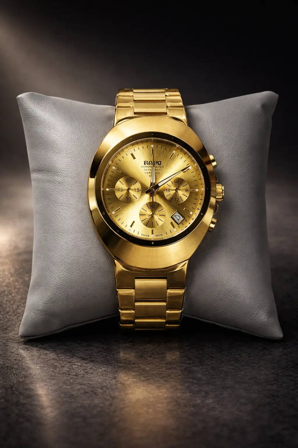 Gold Chronograph Watch (2)