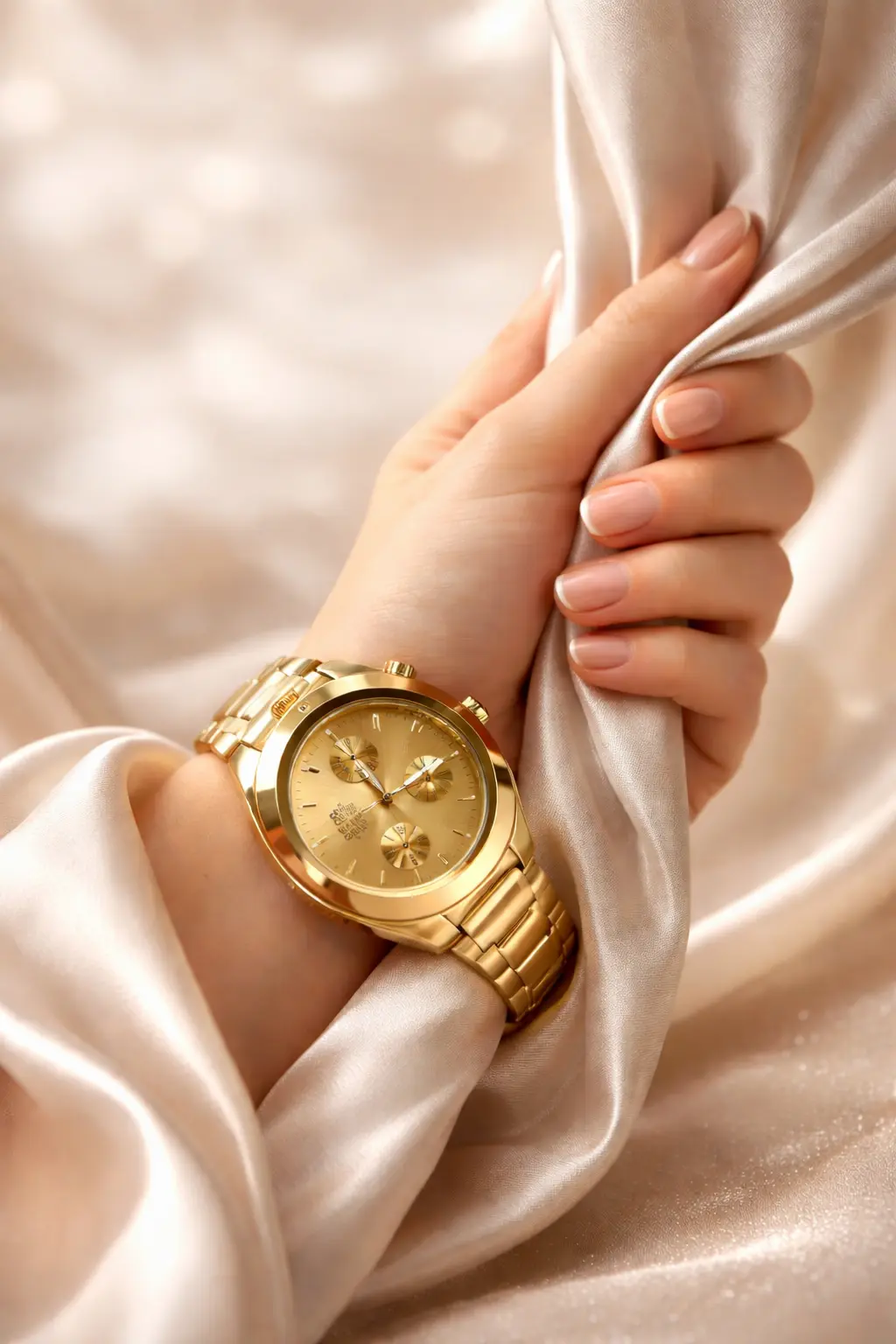 Gold Chronograph Watch (3)
