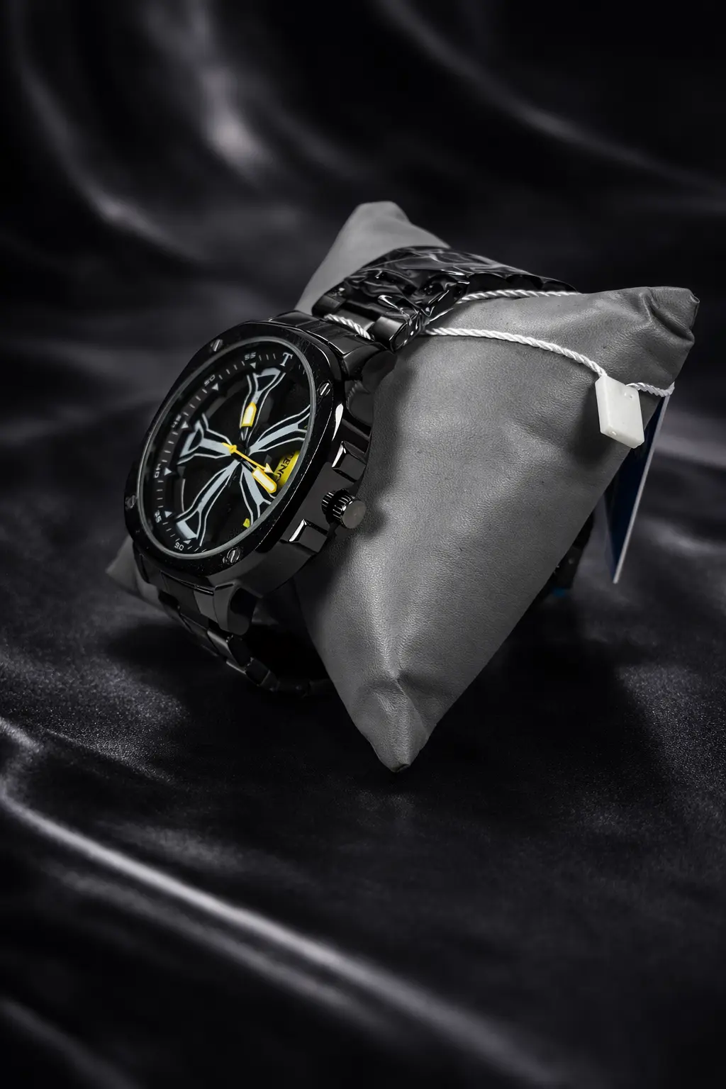 Gyro 360 Spin Black Metal Watch (3)