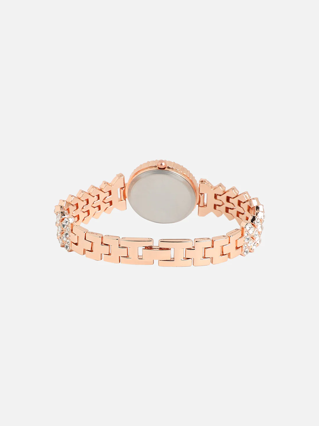 Embellished Round Watch - Rose Gold (4)